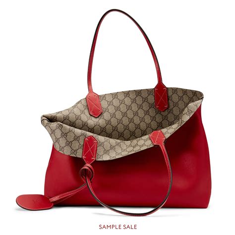 gucci reversible tote brown|gucci gg supreme reversible tote.